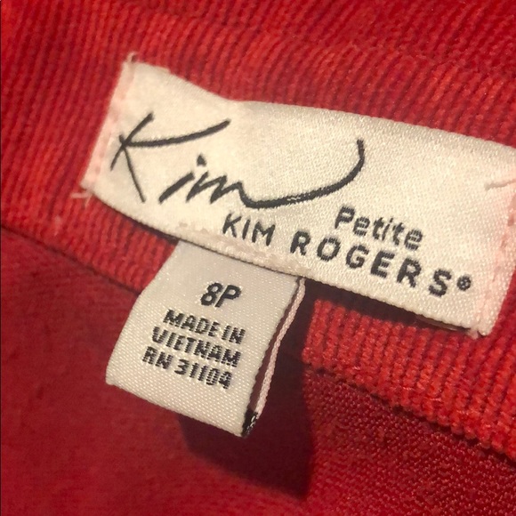 Vintage Kim Rogers Red Blazer w/ Shoulderpads - Picture 5 of 5